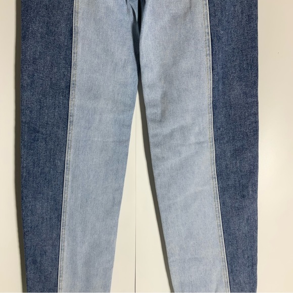 Pacsun 90s Boyfriend High Rise Two Toned Kaz Color 5-Pocket Zip Button Fly Sz 22 - Picture 14 of 16